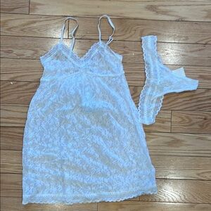 Eberjey Elegant White Lace Lingerie Set